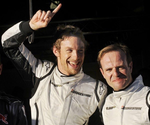 Jenson Button e Rubens Barrichello