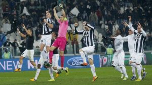 Juventus festeggia copy; AFP/Getty Images