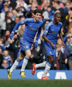 Oscar, il talento del Chelsea prelevato da Abramovic | © Dean Mouhtaropoulos/Staff / Getty Images