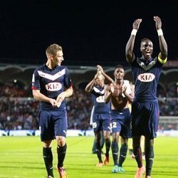 La gioia dei calciatori del Bordeaux