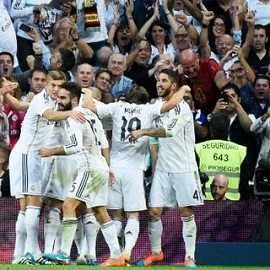 La Gioia dei calciatori del Real Madrid