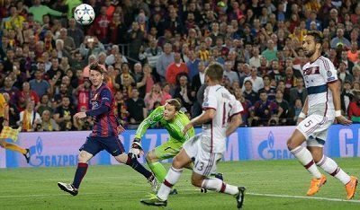 Il tocco vincente di Leo Messi | Foto Twitter