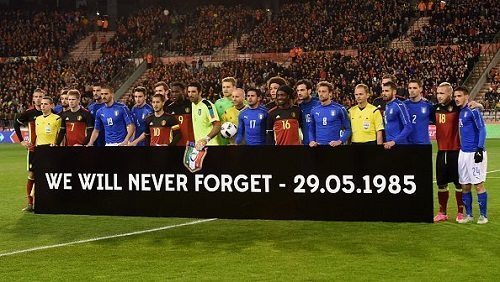 Il messaggio di ricordo per le vittime dell'Heysel | Foto Twitter