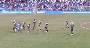 Il Sassuolo esce tra gli applausi del Mapei Stadium | Foto Twitter