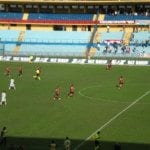 3-0 Cosenza. Biancolino esulta e corre verso la Curva Sud