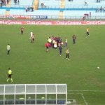 Il Cosenza festeggia a fine partita