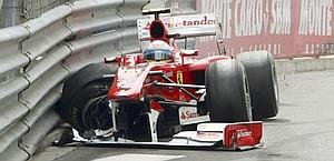 F1, Gp Monaco: Alonso sbatte nelle libere. Niente qualifiche