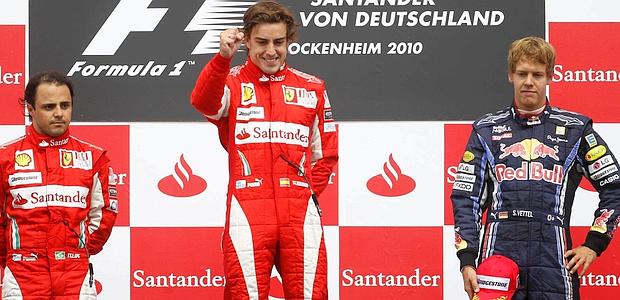 F1, GP Germania: trionfo rosso con giallo. Vince Alonso, secondo Massa