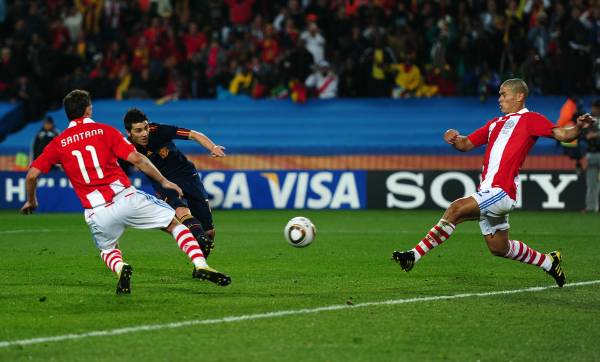 Ancora Villa, Paraguay ko. La Spagna raggiunge la Germania in semifinale