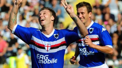 Cassano vs Samp, reintegro al 50%. Poi il Milan