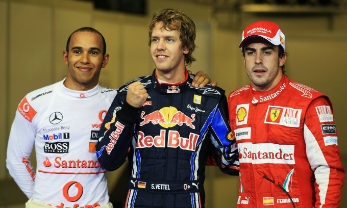 F1: pole di Vettel ad Abu Dhabi. Ma Alonso è terzo davanti a Webber