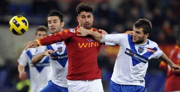 Eder gela la Roma, il Brescia strappa il pari all’Olimpico