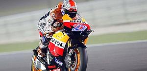 MotoGP: fulmine Stoner nelle libere in Qatar, Rossi è 5°