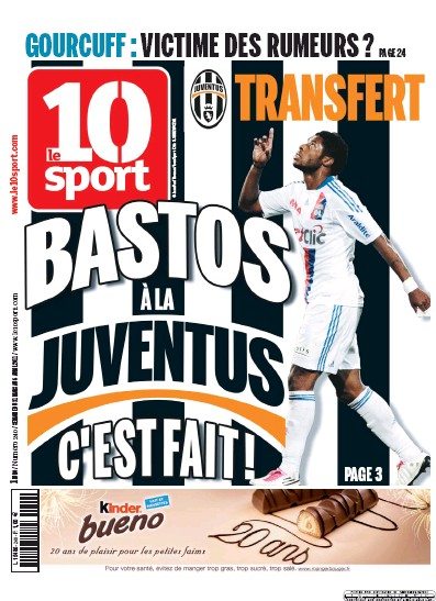 Bastos è della Juve, dalla Francia arrivano conferme