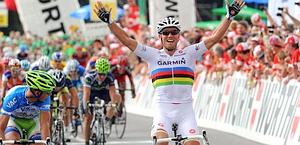 Tour De Suisse, Hushovd da campione del mondo. Cunego sempre in giallo