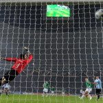 Bolivian goalkeeper Carlos Erwin Arias d