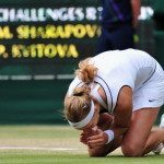 Czech player Petra Kvitova celebrates af