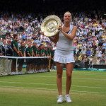 Czech player Petra Kvitova celebrates wi