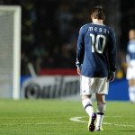 Argentine forward Lionel Messi is seen d