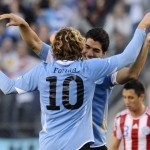 Diego Forlan e Luis Suarez