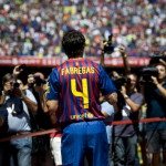 Barcelona FC Unveils New Signing Cesc Fabregas