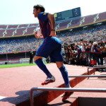 Barcelona’s new player Cesc Fabregas ent