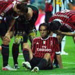 AC Milan’s defender Alessandro Nesta (C)