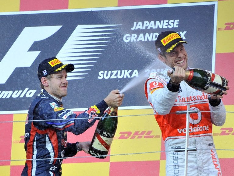 F1: a Button il GP del Giappone, a Vettel il Mondiale