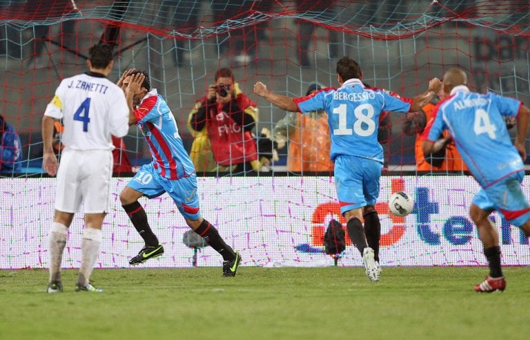Catania-Inter 2-1, Almiron e Lodi stendono i nerazzurri