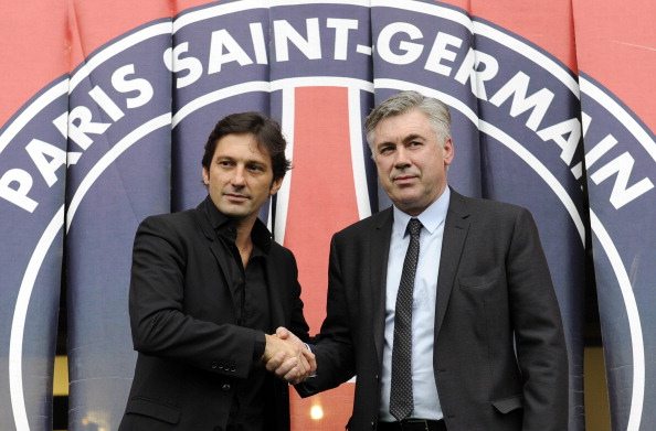 Milan Psg, amichevole affascinante con gli ex Ancelotti e Leonardo