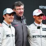 Rosberg, Brawn e Schumacher