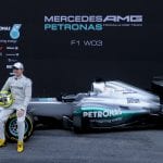 Rosberg sulla Mercedes W03