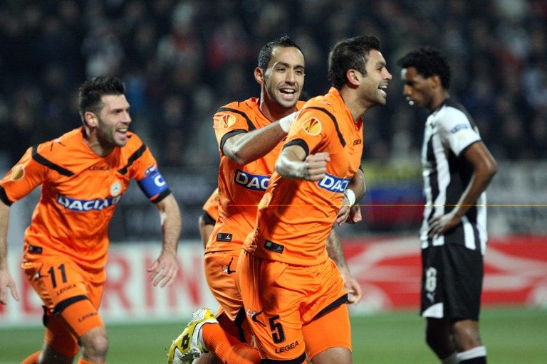 Paok Salonicco – Udinese 0-3. Friulani agli ottavi di Europa League