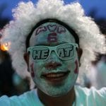 Miami Heat Fans Gather To Watch NBA Finals