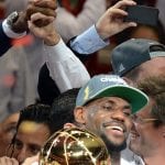 NBA Finals MVP LeBron James of the Miami