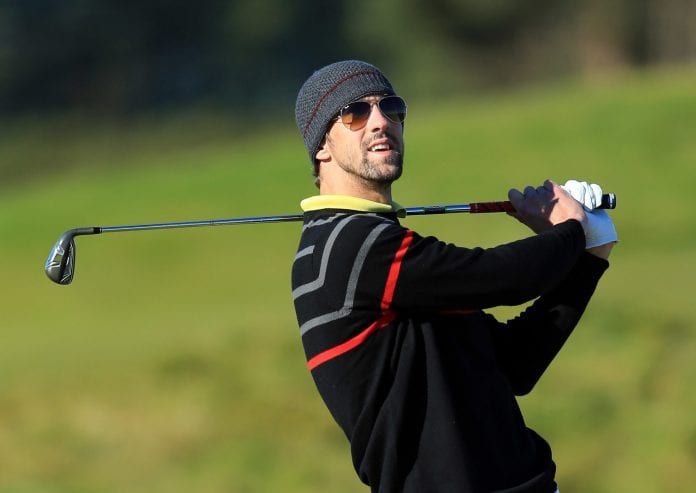 Michael Phelps Alfred Dunhill Links Championship - Day One