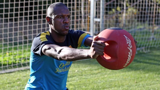 Eric Abidal torna ad allenarsi dopo il trapianto