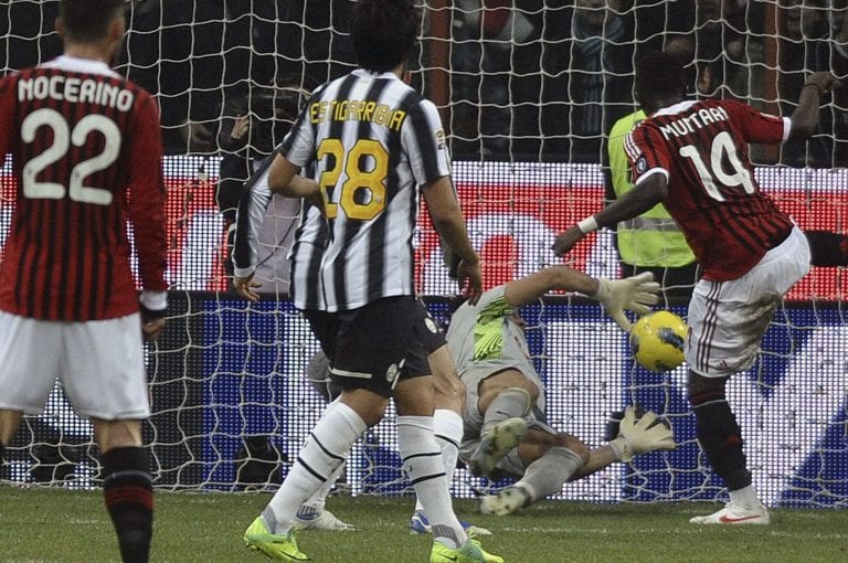 Il Milan ospita la Juventus, quanto è lontano il gol di Muntari…
