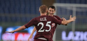 Kamil Glik festeggia il gol