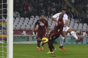 Il gol di El Hamdaoui fissa il risutato di Torino-Fiorentina sul 2-2