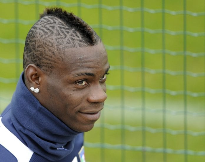 Mario Balotelli Italy Training Session And Press Conference