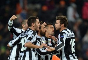 La Juventus festeggia gli ottavi