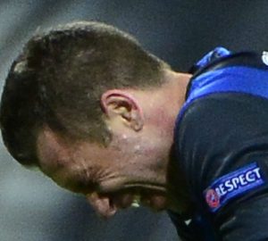 La delusione di Cassano dopo l'impresa sfiorata contro il Tottenham | © OLIVIER MORIN/Staff/ Getty Images