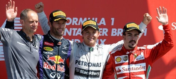 Rosberg ringrazia Vettel e vince a Silverstone. 3° Alonso