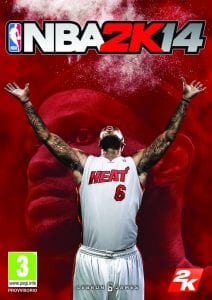 LeBron James nella copertina di NBA 2K14 