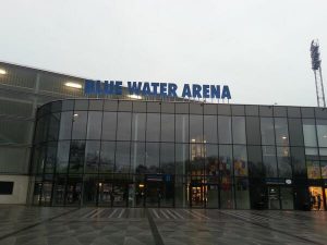 Il "Blue Water Arena" di Esbjerg dove giocherà la Fiorentina | Foto Twitter / Il Pallonaro