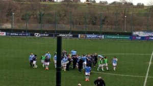 La Lazio Primavera festeggia la vittoria al fischio finale | Foto Twitter