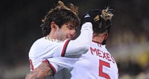 Esultanza Milan al gol di Mexes | Foto Twitter / Il Pallonaro