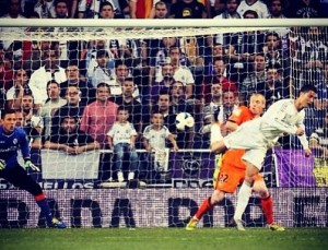 Il gol di tacco di Cristiano Ronaldo