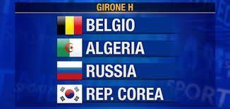 Brasile 2014: gruppo H con Belgio, Russia, Corea del Sud e Algeria